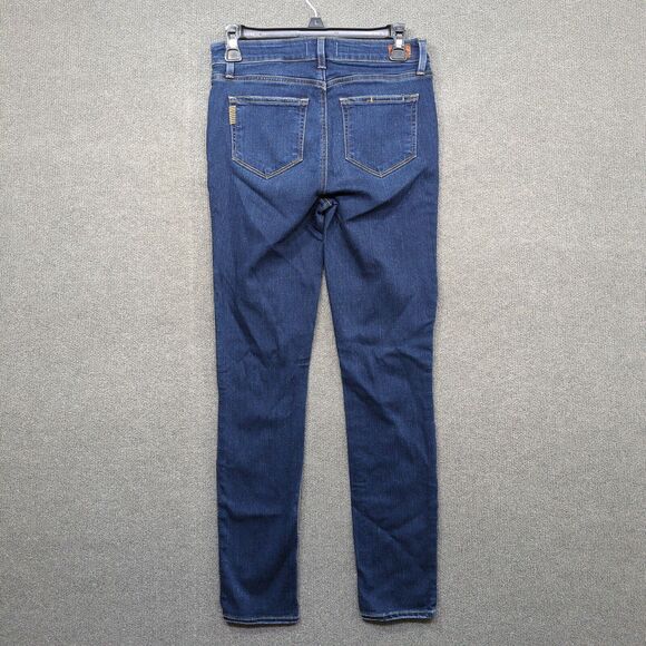 Paige Jeans Womens 27 (28x31) Ankle Skyline Skinny Dark Blue Denim Stretch - Picture 7 of 13